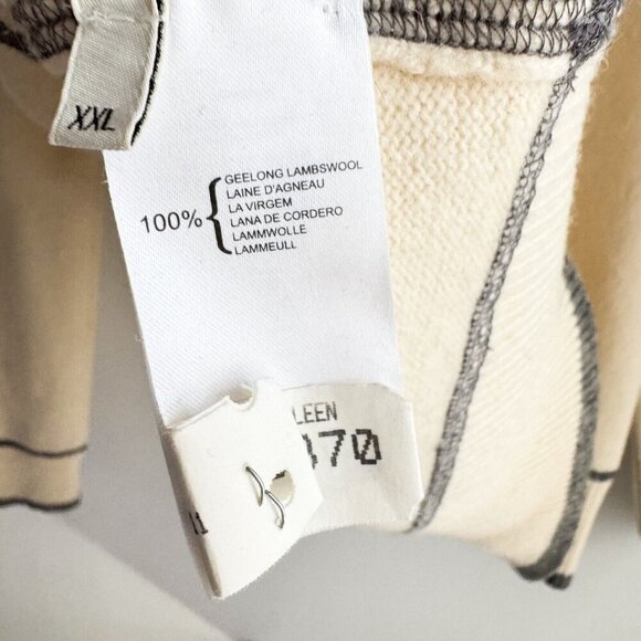 Pringle of Scotland Ivory 100% LambsWool Pullover Sweater XXL - Picture 6 of 7